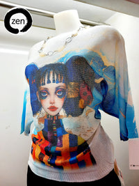 Thumbnail for Blusa art pop