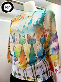 Thumbnail for Blusa art pop