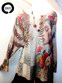 Thumbnail for Blusa art pop.