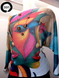 Thumbnail for Blusa art pop