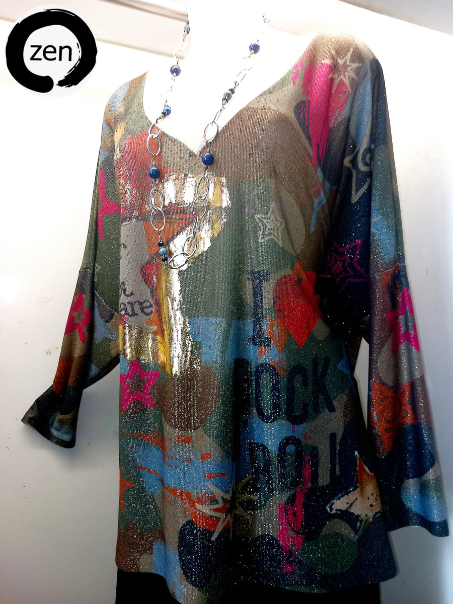 Blusa art pop.