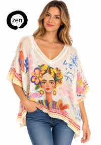 Thumbnail for Blusa art pop