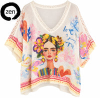 Thumbnail for Blusa art pop