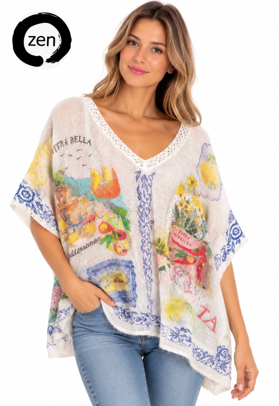 Blusa art pop