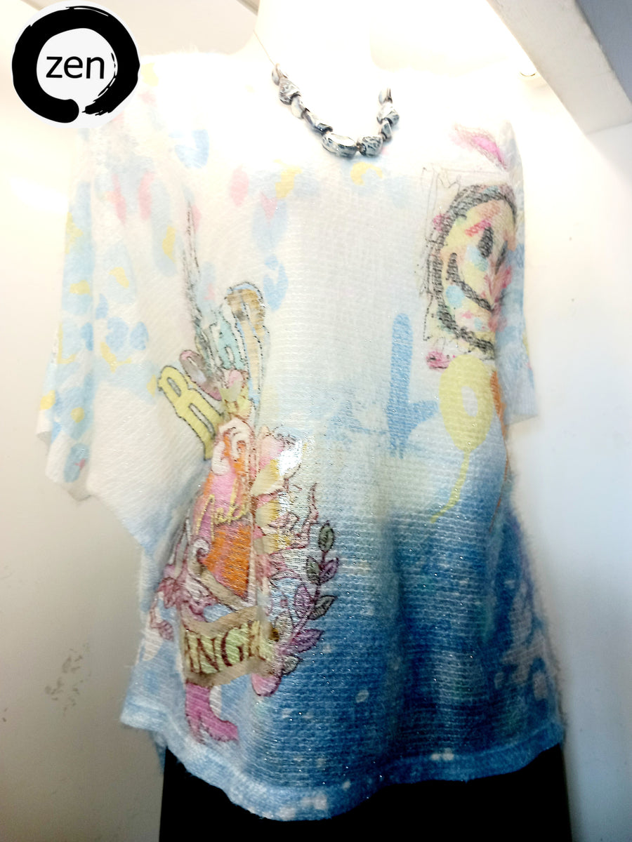 Blusa art pop.