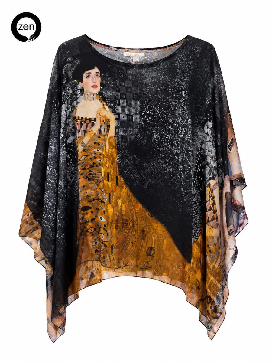 Casacca Bea in seta e viscosa edizione esclusiva Gustav klimt