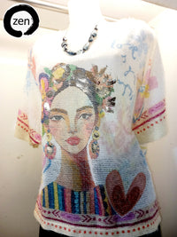 Thumbnail for Blusa art pop.