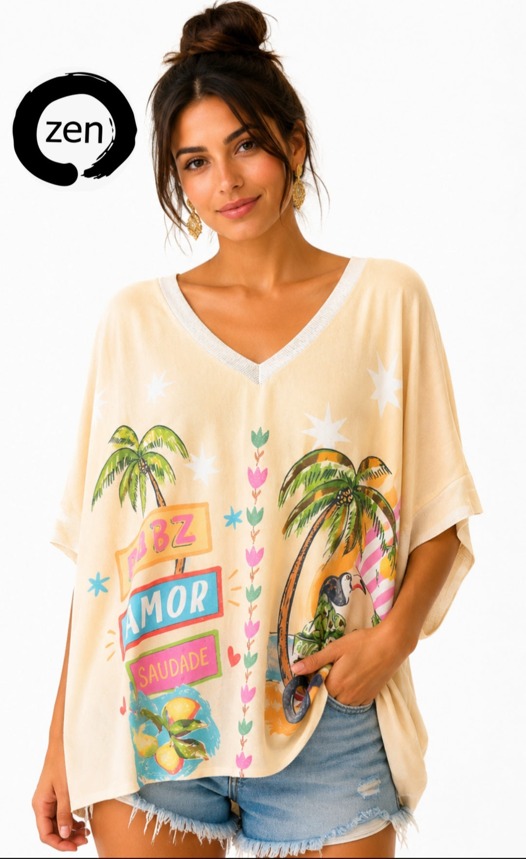 Blusa art pop.