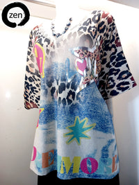 Thumbnail for Blusa art pop.