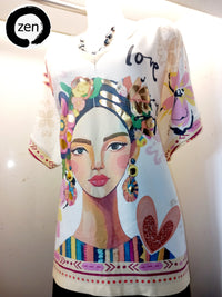 Thumbnail for Blusa art pop.