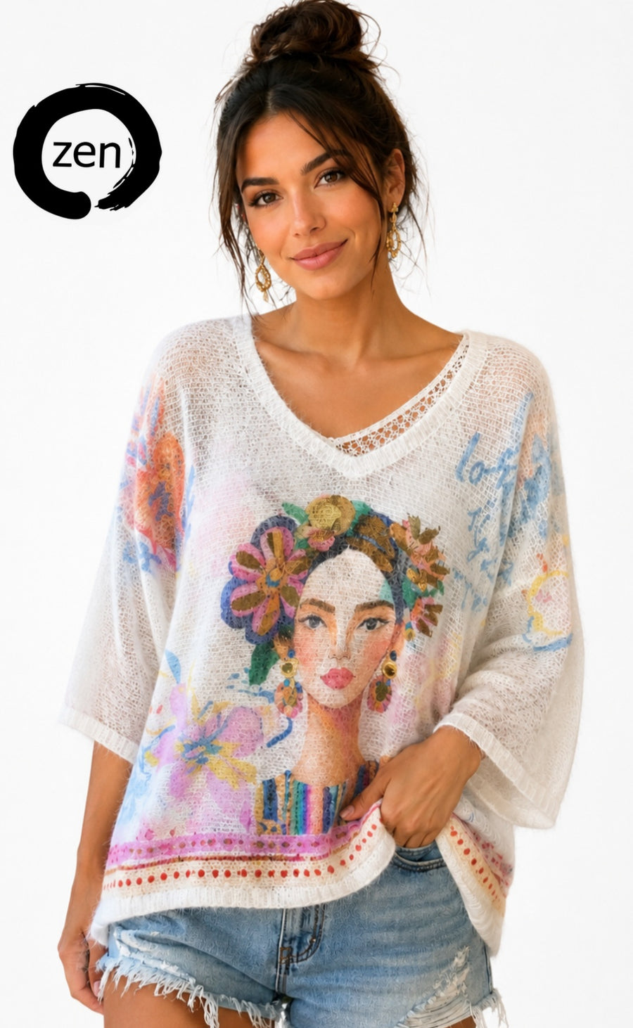 Blusa art pop.