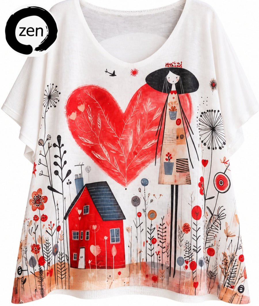 Blusa art pop