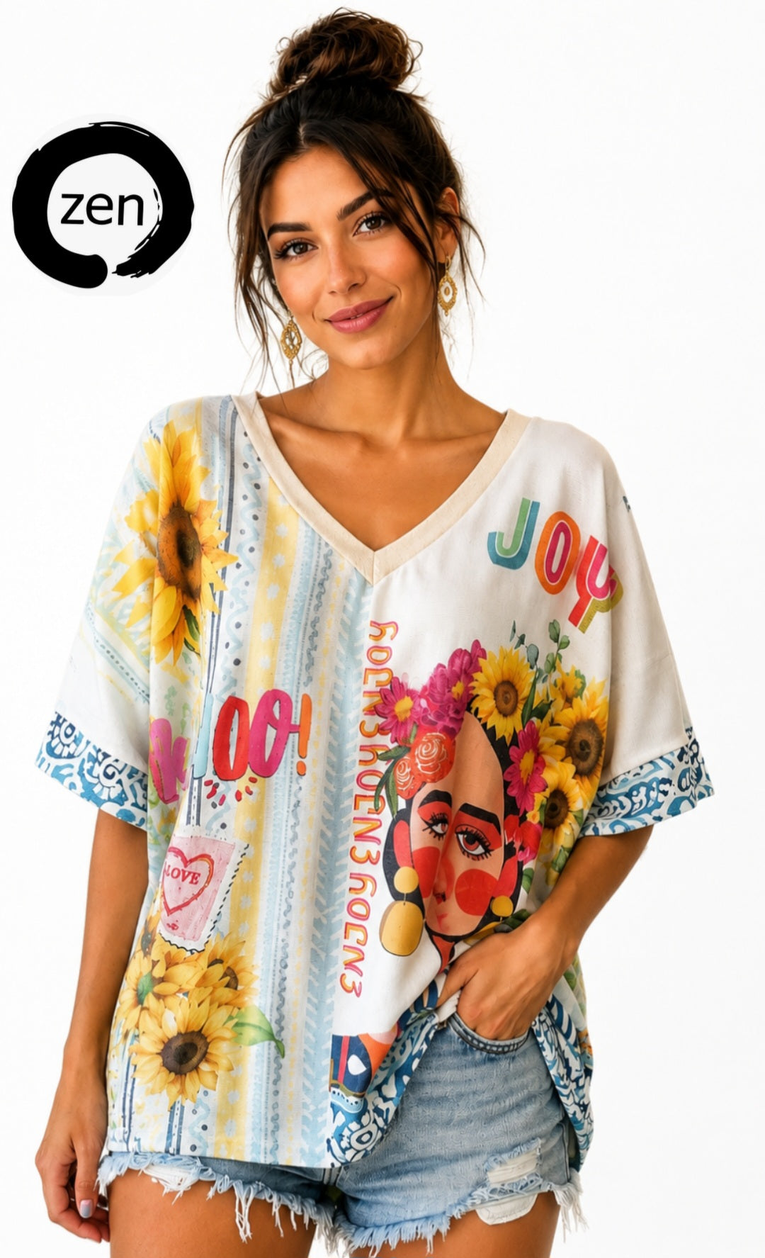 Blusa art pop.