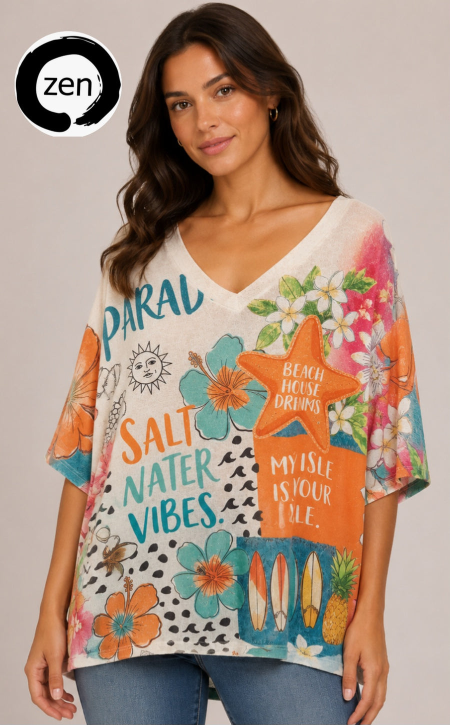 Blusa art pop.