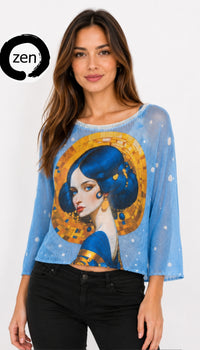 Thumbnail for Blusa art pop