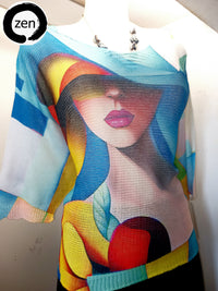 Thumbnail for Blusa art pop
