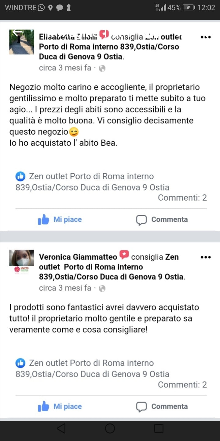 Recensioni - outletzenostia.it