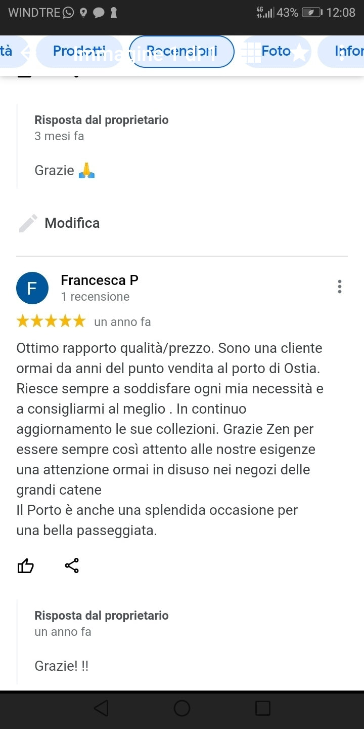 Recensioni - outletzenostia.it